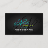 Modern Monogram Visitekaartje (Voorkant)