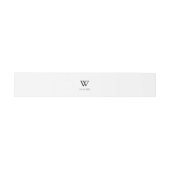 Modern Monogram Weddenschap Uitnodigingen Wikkel (Vlak)