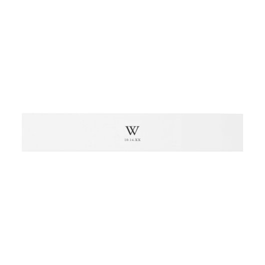 Modern Monogram Weddenschap Uitnodigingen Wikkel (Vlak)