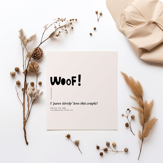 Modern Monogram Wit Minimalistische Bruiloft Servet