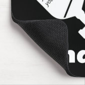 Modern monogram zwart-wit trendy Pickleball Muismat (Hoek)