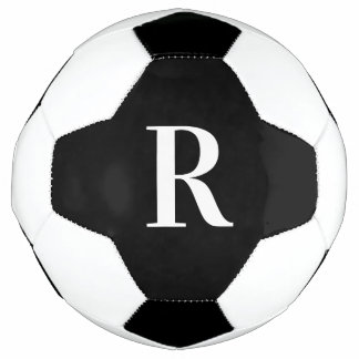 Modern Monogram zwart-wit Voetbal