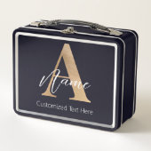 Modern Monogrammed Initiaal A & Naam Gepersonalise (Voorkant)