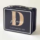 Modern Monogrammed Initiaal D & Naam Gepersonalise (Achterkant)