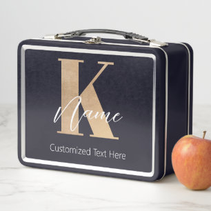Modern Monogrammed Initiaal K & Naam Gepersonalise