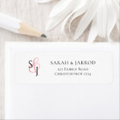 Modern Monogrammed Return Address Label (Insitu)