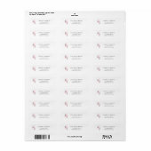 Modern Monogrammed Return Address Label (Full Sheet)