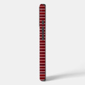 Modern Monogrammed Striped  Case-Mate iPhone Case (Achterkant / Links)