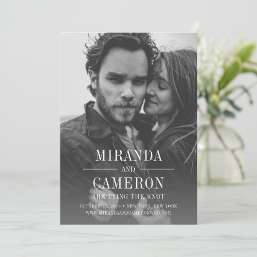 Modern Mood | Foto Opslaan Datum Kaart (Staand voorkant)