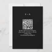 Modern Moody Photo Save the Date with QR Code (Dos)