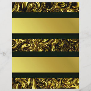 modern, mooi gouden patroon, kromming Fashionart Flyer