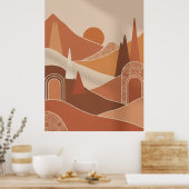Modern Moroccan Minimalist Wall Art poster (Cuisine)