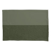 Modern Moss Green Custom Kussensloop – Split Desig (Voorkant)
