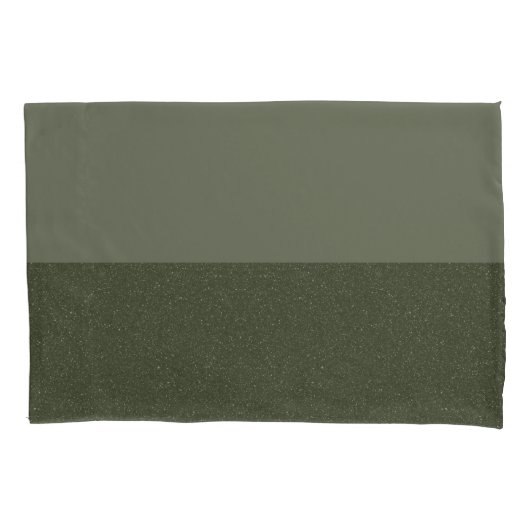 Modern Moss Green Custom Kussensloop – Split Desig (Voorkant)