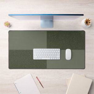 Modern Moss Green Grid Desk Mat –