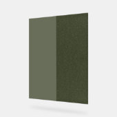 Modern Moss Green Panel Acryl Sign – Aanpassen Acryl Bord (Hoek)