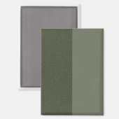 Modern Moss Green Split Custom Magnet Magneet (Voorkant / Achterkant)