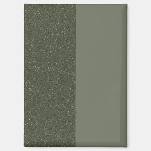 Modern Moss Green Split Custom Magnet Magneet (Voorkant)