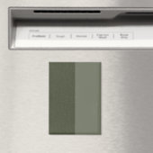 Modern Moss Green Split Custom Magnet Magneet (Insitu (Vaatwasser))