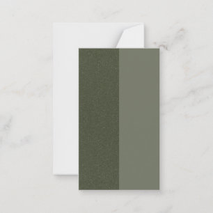 Modern Moss Green Split Flat Kaart – Notitiekaartje