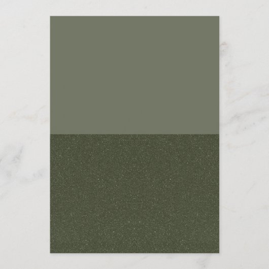 Modern Moss Green Split Glitter Flat-programma Programma (Voorkant)