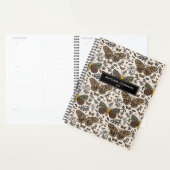 Modern Moth Wildflowers Abstract patroon Planner (Display)