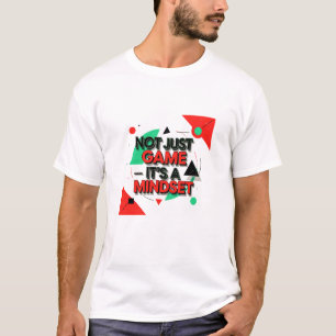Modern Motivational Graphic with Not Just Game It T-shirt
