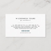 Modern Mountain Adventure | Signature Visitekaartje (Achterkant)