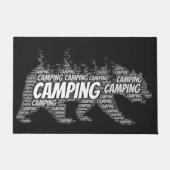 Modern Mountain Black Beer Walking Deurmat (Voorkant)