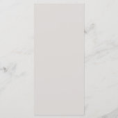 Modern Mountain Wedding Menu (Achterkant)