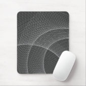 Modern mousepad, grijs, wit, abstract muismat (Met muis)