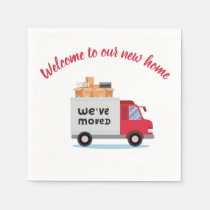 Modern Moving Aangepersonaliseerd Servet