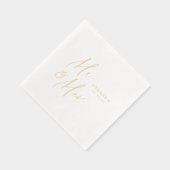 Modern Mr. and Mrs. script minimalist wedding (Droite)