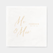 Modern Mr. and Mrs. script minimalist wedding (Recto)