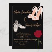 Modern Mr and Mrs wedding gold Kaart (Voorkant / Achterkant)