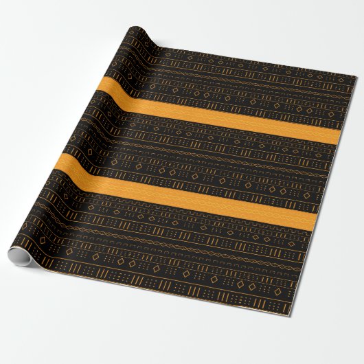 Modern Mudcloth Cadeaupapier (Uitgerold)