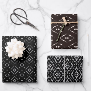 Modern Mudcloth Collectie Inpakpapier Vel