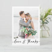 Modern Multi Afbeelding Liefde & Bedankt bruiloft (Staand voorkant)