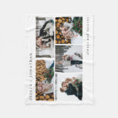 Modern multi-fotonet met namen fleece deken (Voorkant)