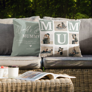 Modern Multi Fotorooster Schattige MUM Cadeau Kussen