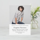 Modern Multi Photo Boy Graduation Invitation (Debout devant)
