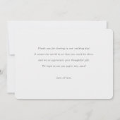 Modern Multi Photo Collage Amour et Merci Mariage (Dos)