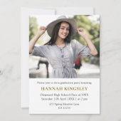 Modern Multi Photo Girl Graduation Invitation (Devant)