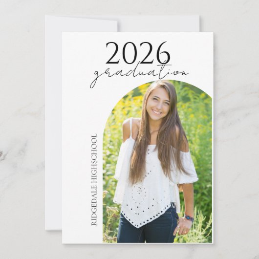 Modern Multi Photo Graduation Invitation (Devant)
