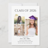 Modern Multi Photo Graduation Invitation (Dos)
