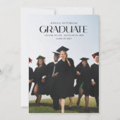 Modern Multi Photo University Afstuderen Afstudere Aankondiging (Voorkant)