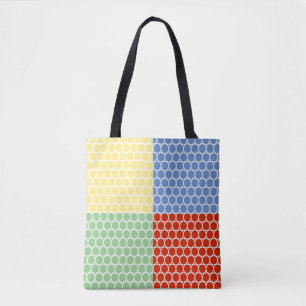 Modern Multicolored Squares Draagtas