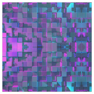 Modern Multidimensionaal Geometrisch patroon Stof