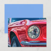 Modern Muscle Car briefkaart (Voorkant / Achterkant)