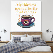 Modern Mystic Coffee Art My third eye collection Canvas Afdruk (Insitu (Slaapkamer))